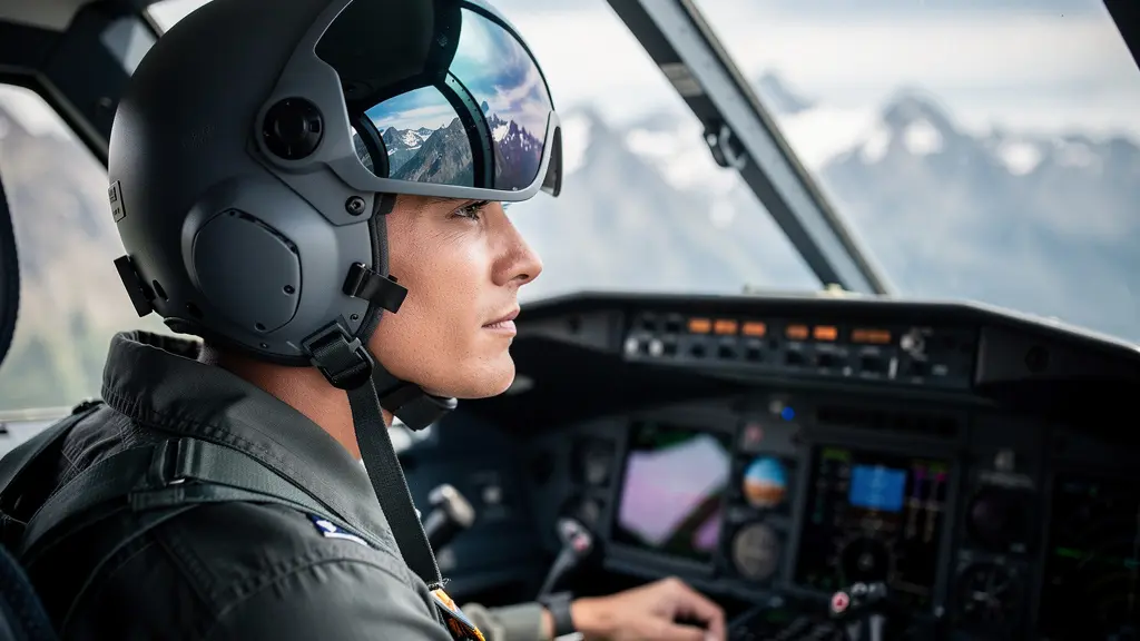 F-35 Kampfjet über Schweizer Alpen bei Sonnenuntergang