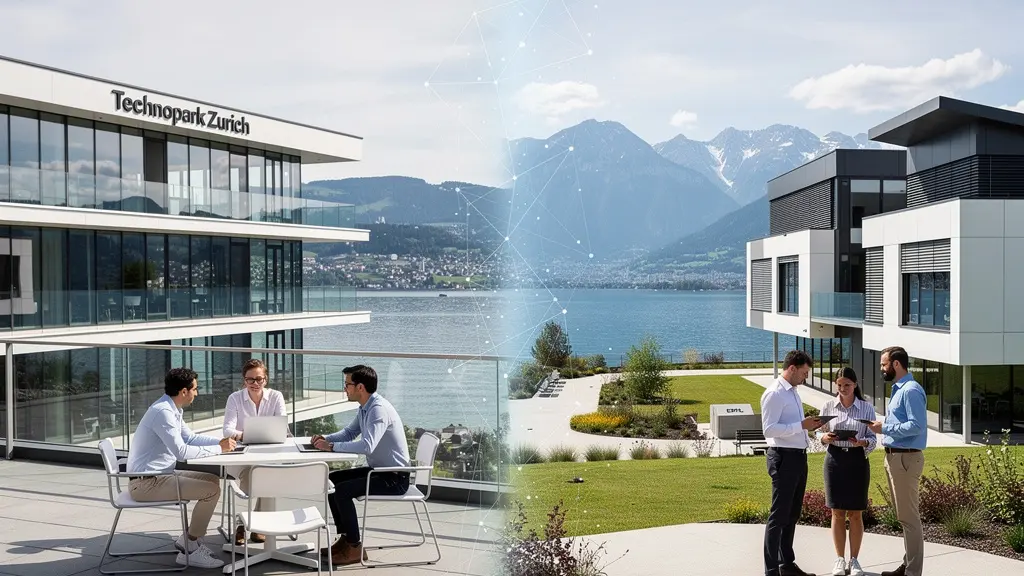 Vergleichende Darstellung der Innovationsparks Zürich und Lausanne mit ihren jeweiligen Startup-Ökosystemen